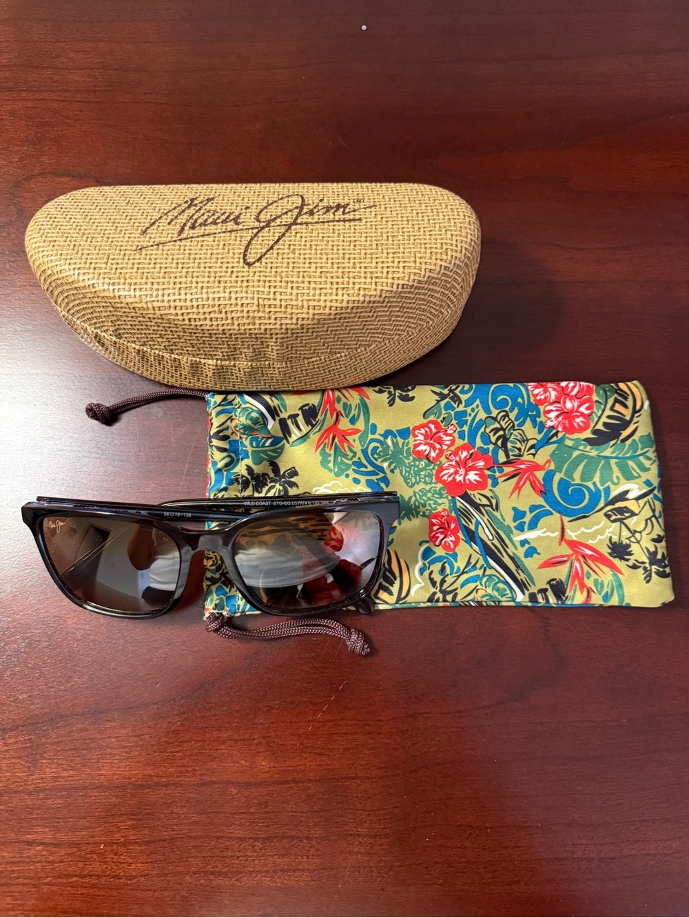 Maui Jim Tortoise Frame Sunglasses with Brown Lenses